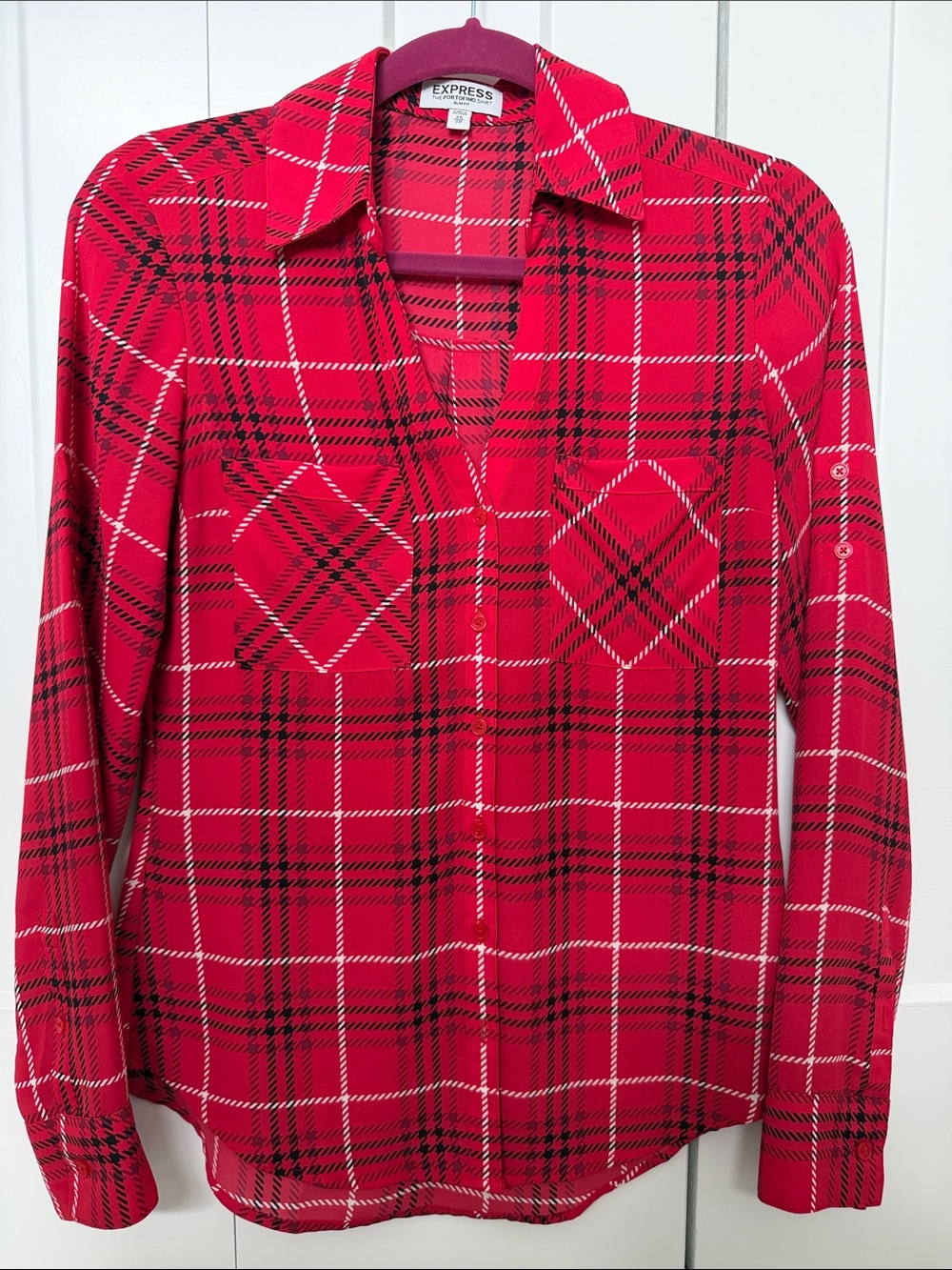 Express Portofino Slim Fit Blouse